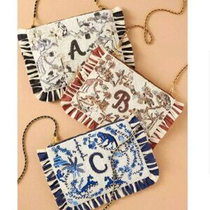 Anthropologie Monogrammed Sequin Summer Handbags